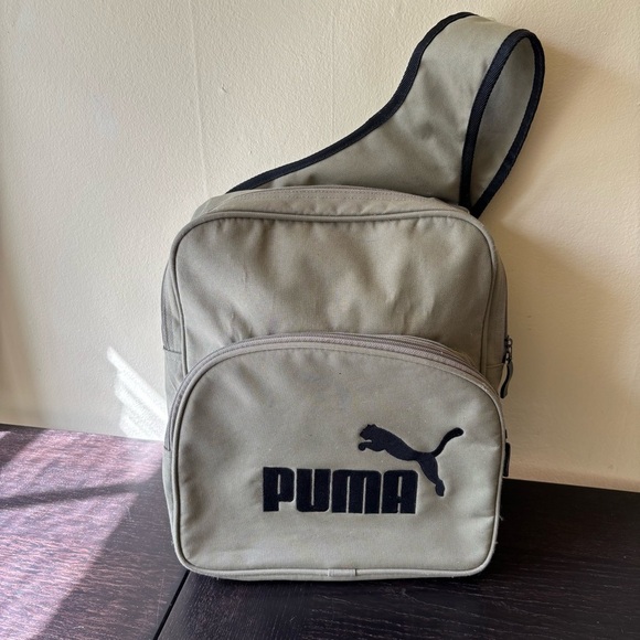 Puma tan black Sling Crossbody pack - Picture 1 of 13
